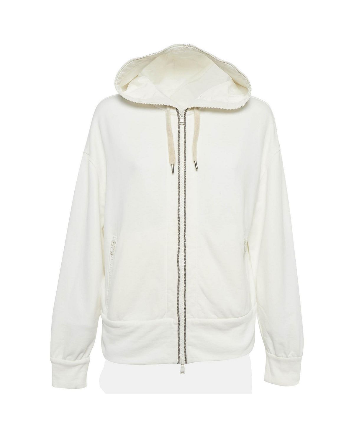 Pre-Owned Brunello Cucinelli Women's Jersey Monoli Hooded Sweatshirt view 1 — MAYCSS fashion products