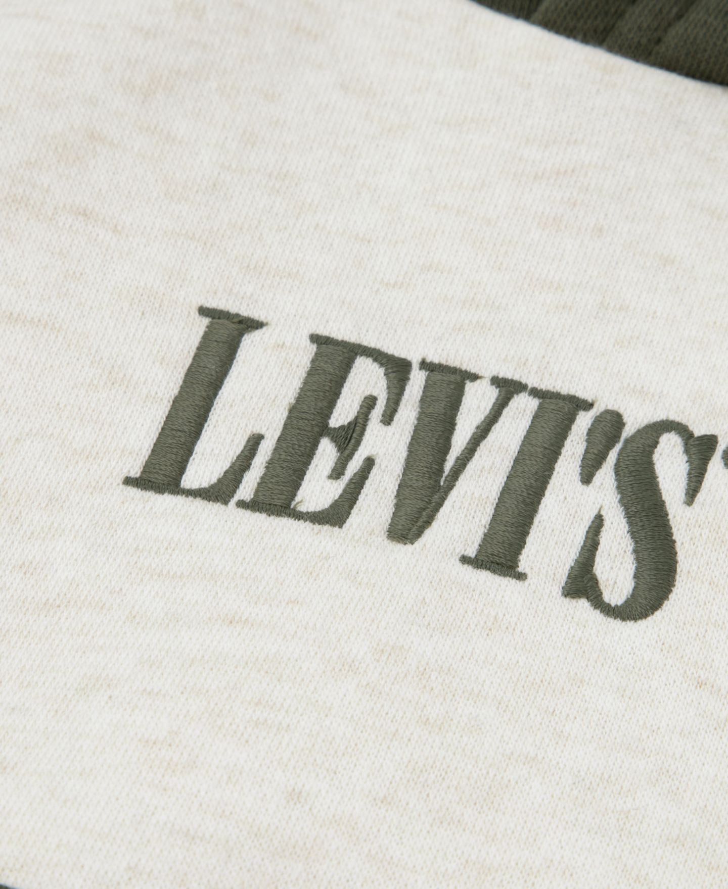 Детский комплект Levi's для малыша: худи с длинным рукавом в цветных блоках и джоггеры, цвет: Овсяный меланжевый — фото 4