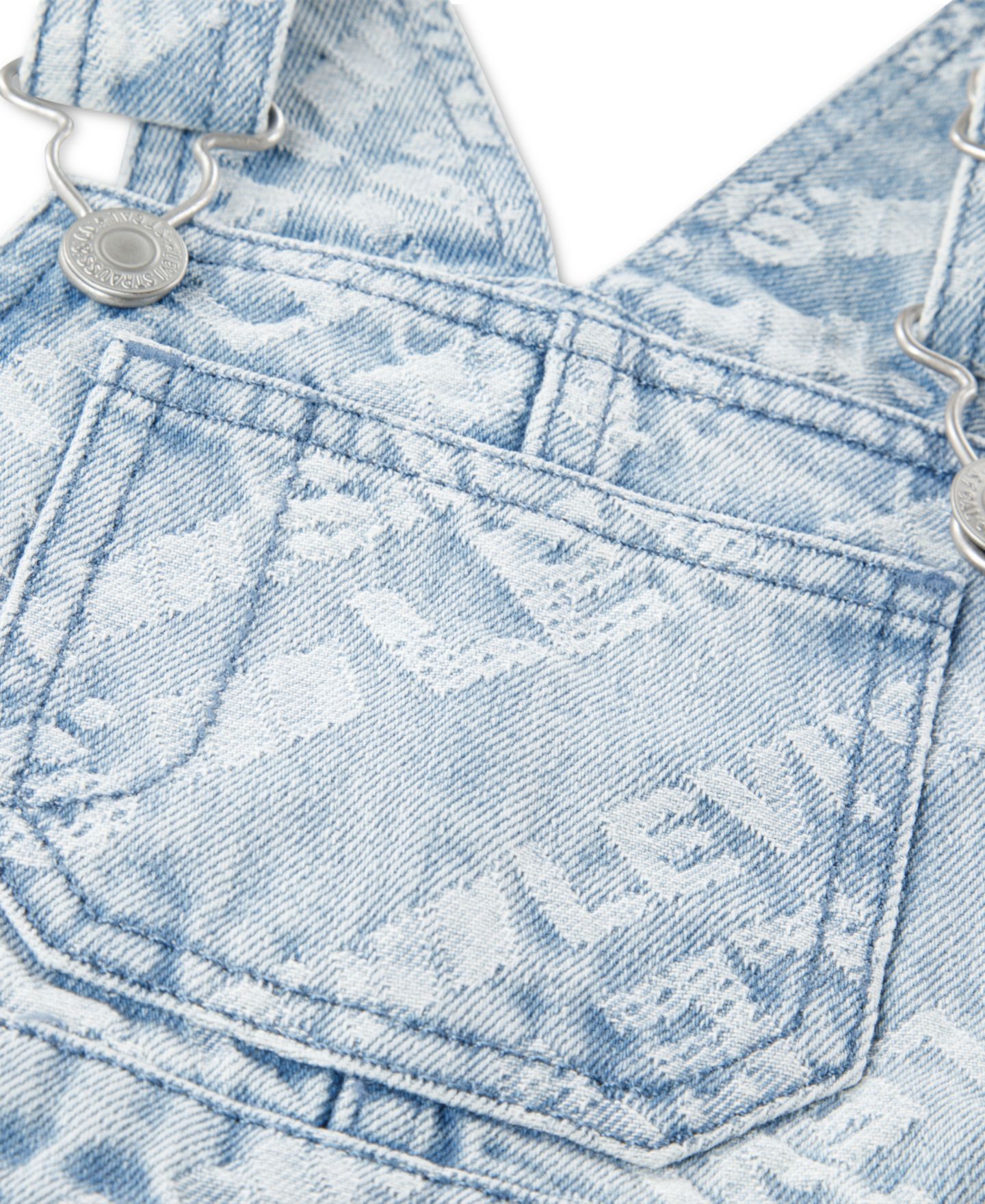 Комбинезон Levi's Jacquard Denim Coverall для мальчиков-малышей, цвет: Shore Thing — фото 3