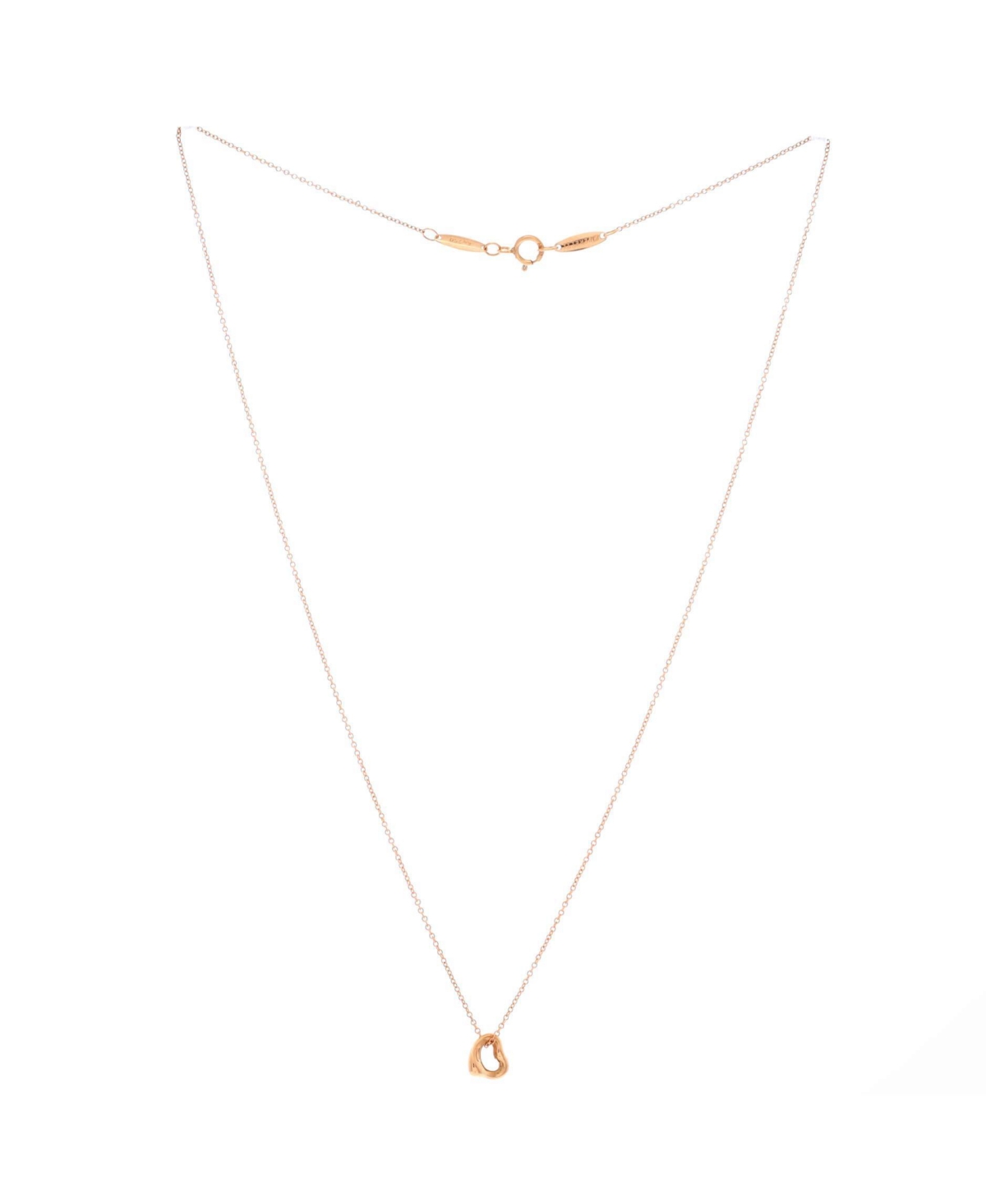 Pre-Owned Tiffany & Co Elsa Peretti Open Heart Pendant Necklace