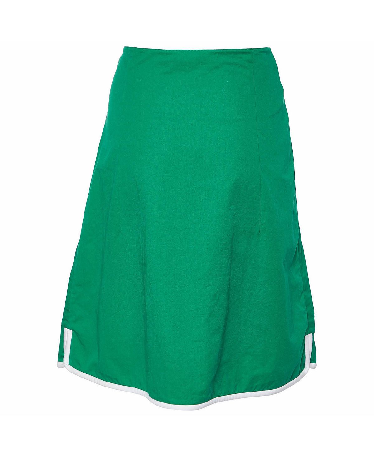 Pre-Owned Marni Women's Cotton Contrast Trim Knee Length Skirt view 2 — MAYCSS fashion products
