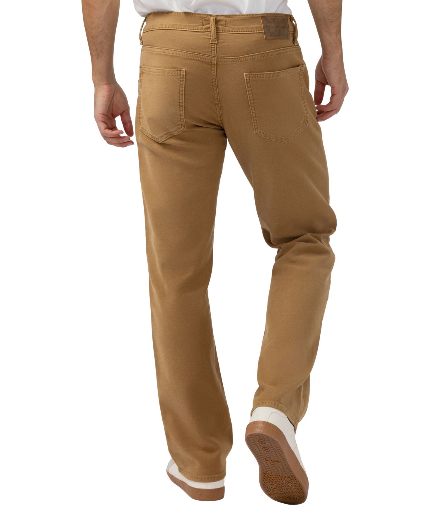 Мужские джинсы Silver Jeans Co. Grayson Classic-Fit Straight-Leg Knit Flex, цвет: Верблюжий — фото 5