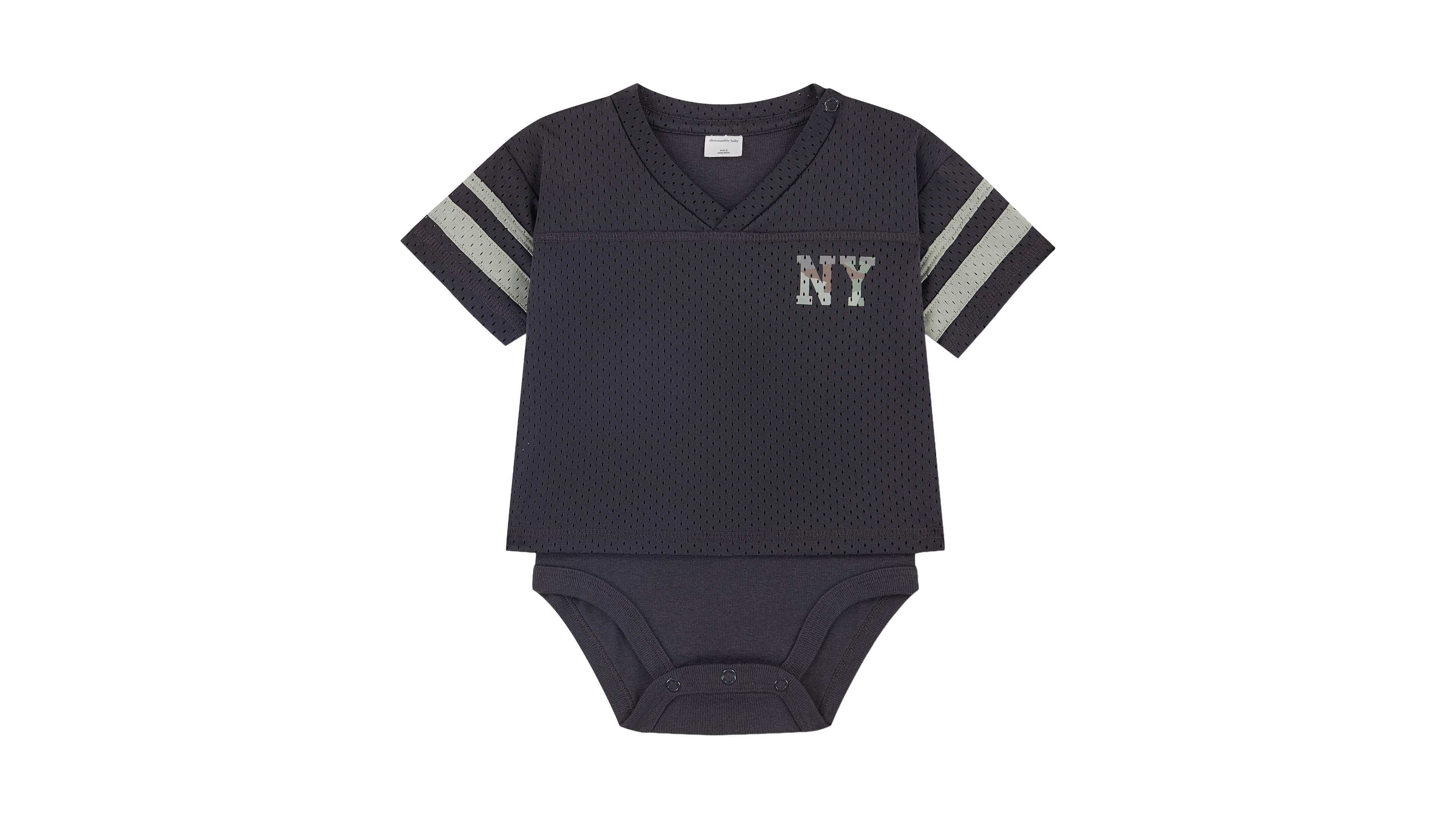 abercrombie kids Baby Boys' Short-Sleeve Sport Bodysuit