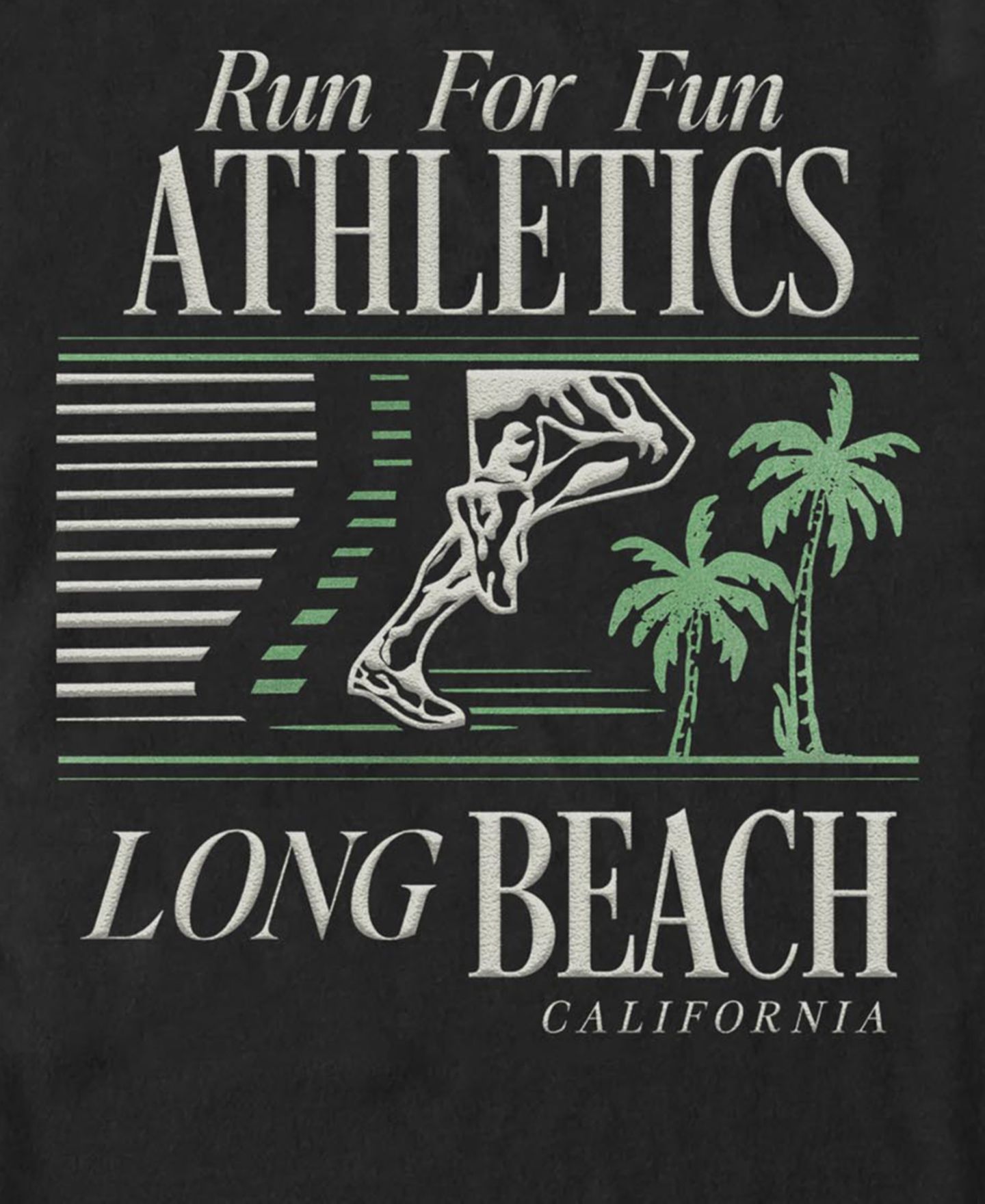 Мужская футболка Fifth Sun Generic Run Long Beach, цвет: Чёрный — фото 3