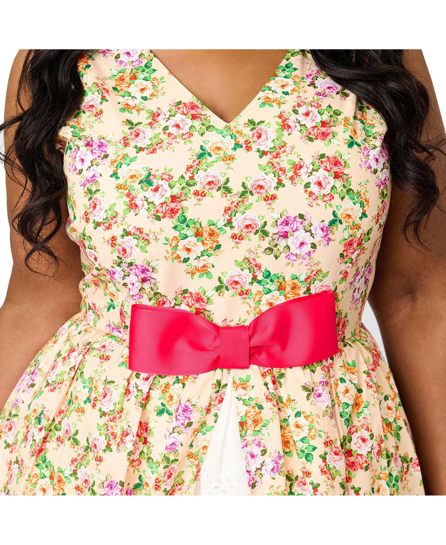 Plus Size Garden Party Swing Dress