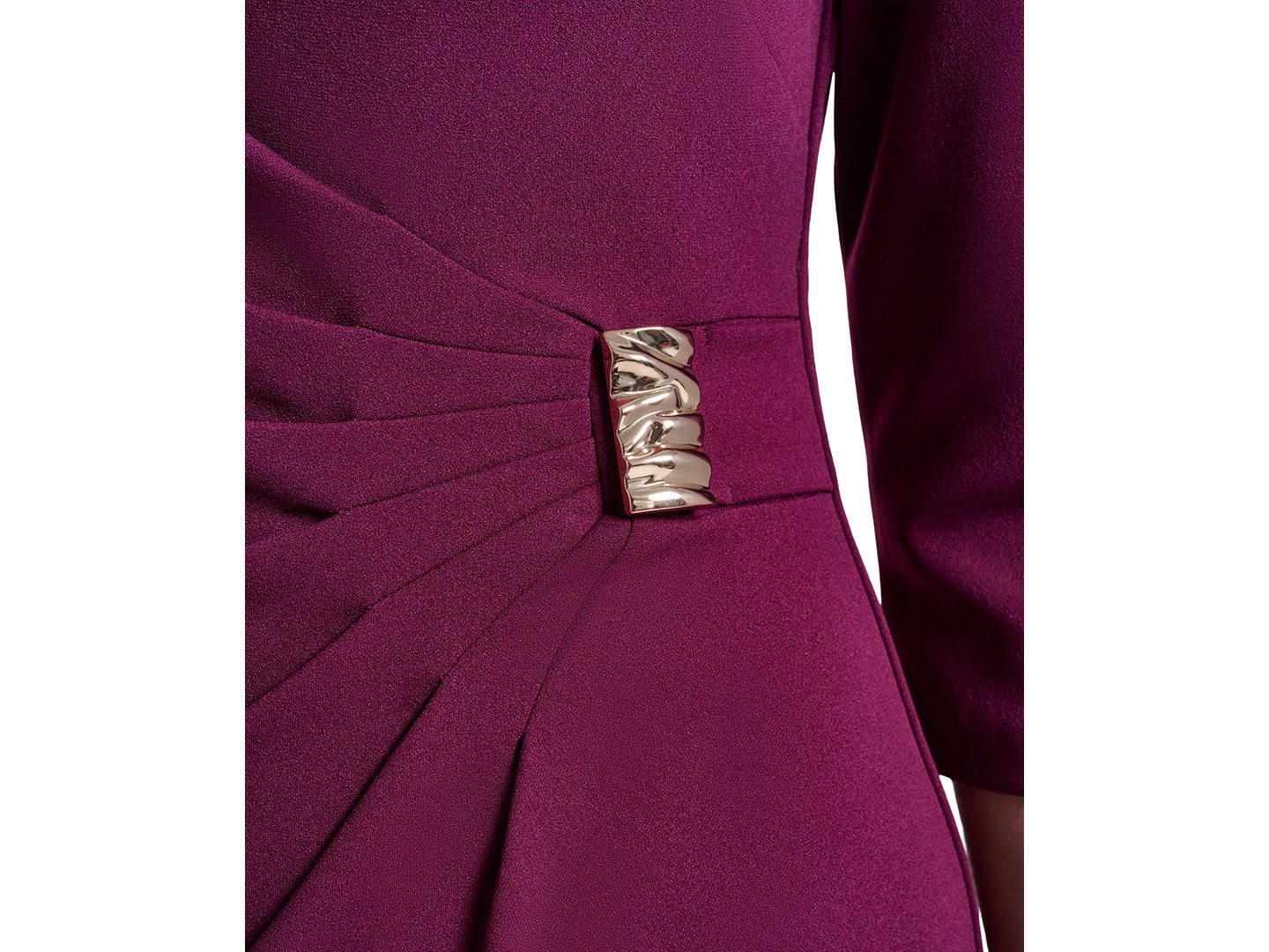 Женское платье Jessica Howard Boat Neck Sheath, цвет: Ягодный фиолетовый — фото 4