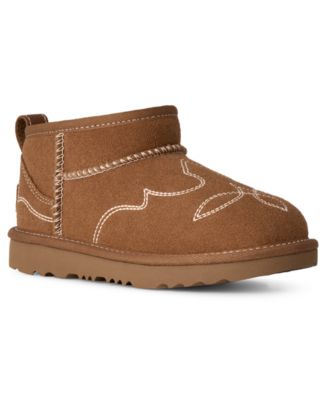 Kids Classic Ultra Mini Western Round Toe Booties