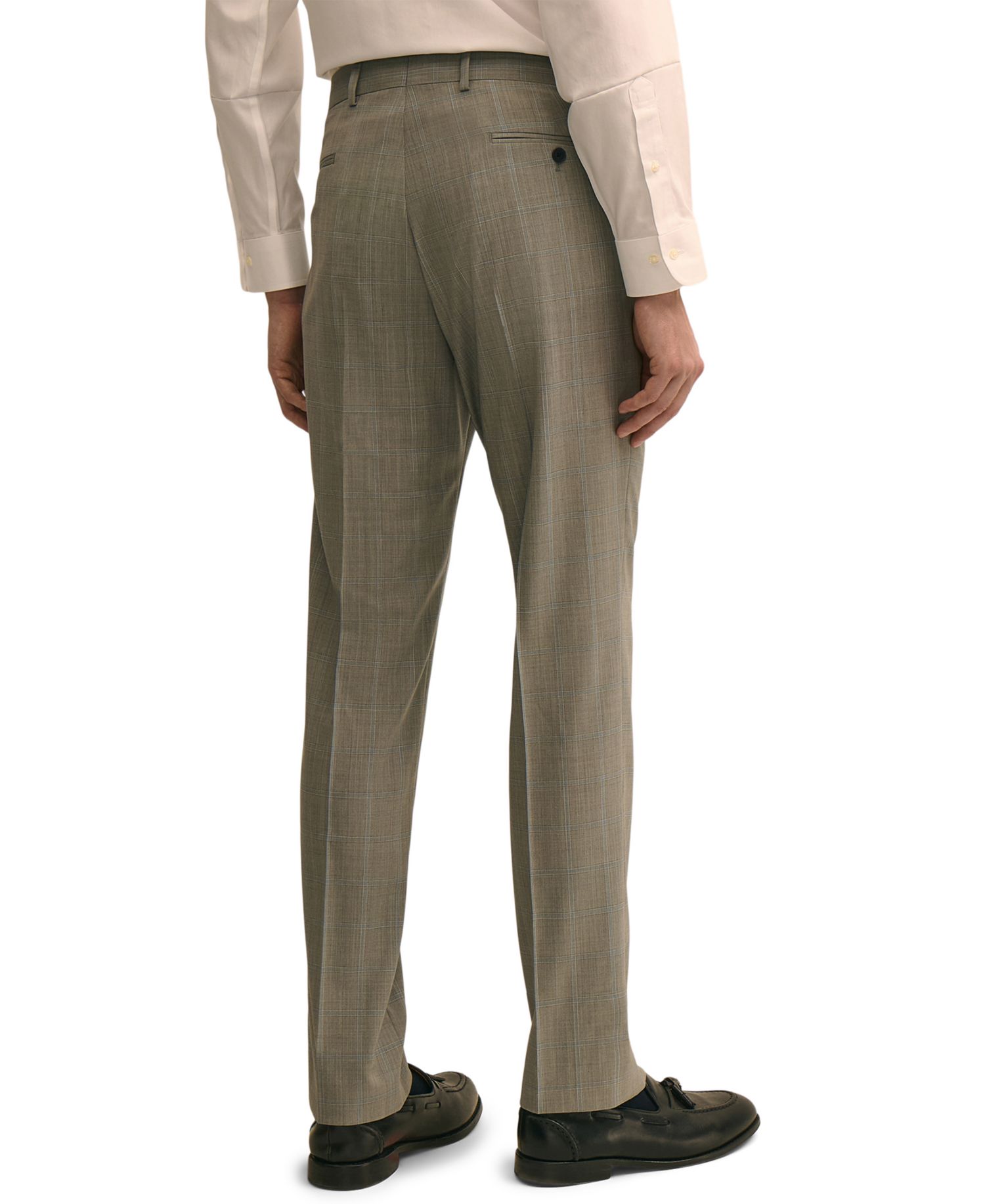 Men's Wool-Blend Stretch Regular-Fit Suit Separates Pant