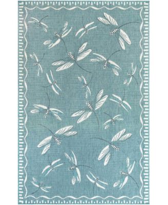 Lush Decor Carmel Dragonfly 3'3" x 4'11" Outdoor Area Rug