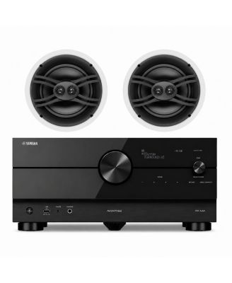 RX-A4A 7.2-Channel 110W Dolby Atmos AV Receiver and In-Wall Speaker Bundle