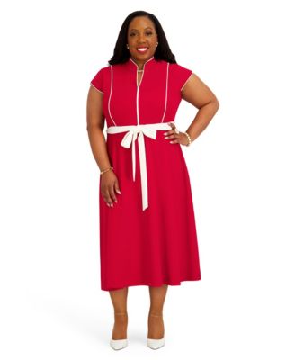 Red And White Dress
