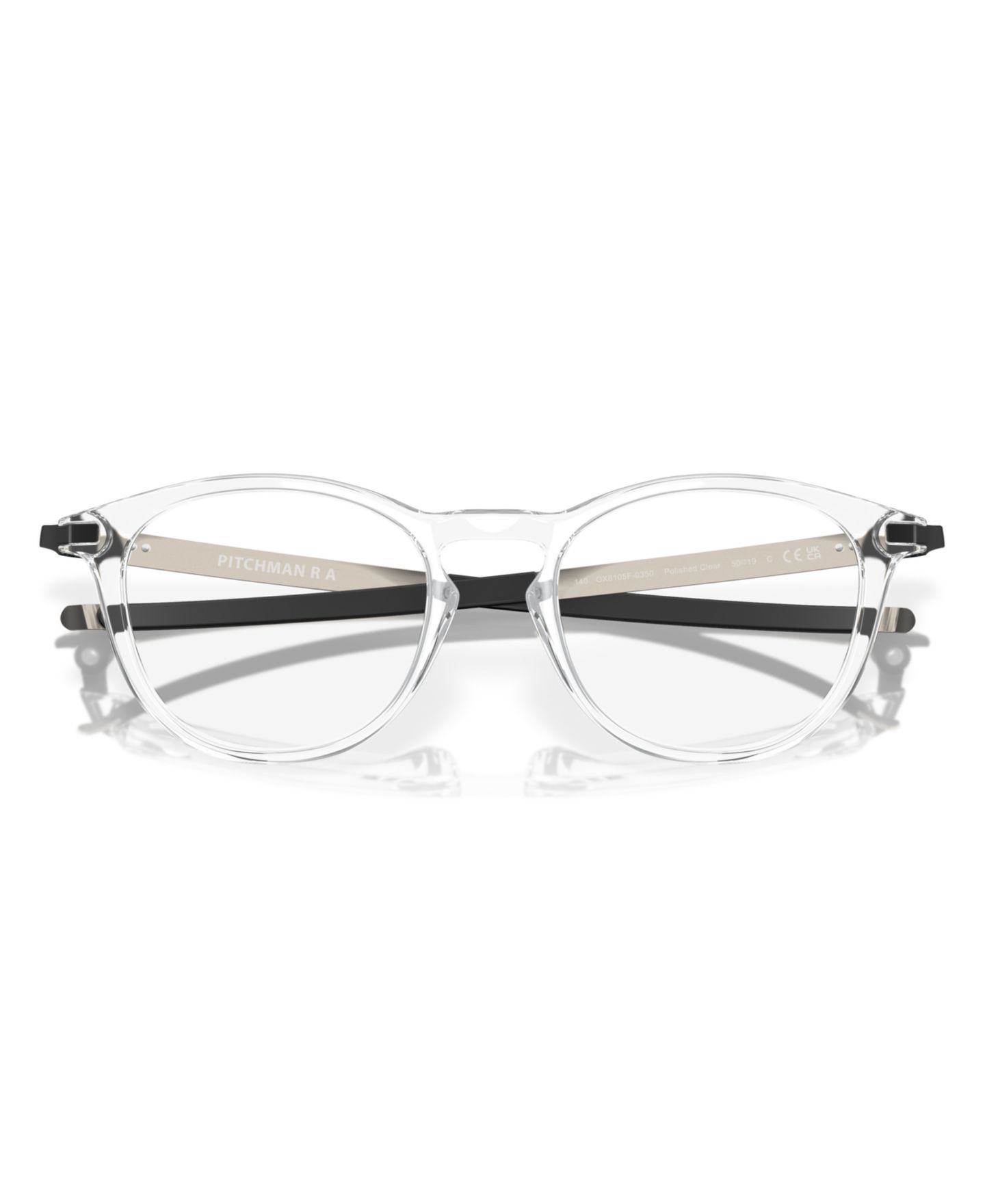 Мужские очки Oakley Pitchman Low Bridge Fit Eyeglasses, OX8105F, цвет: Полированный прозрачный — фото 5