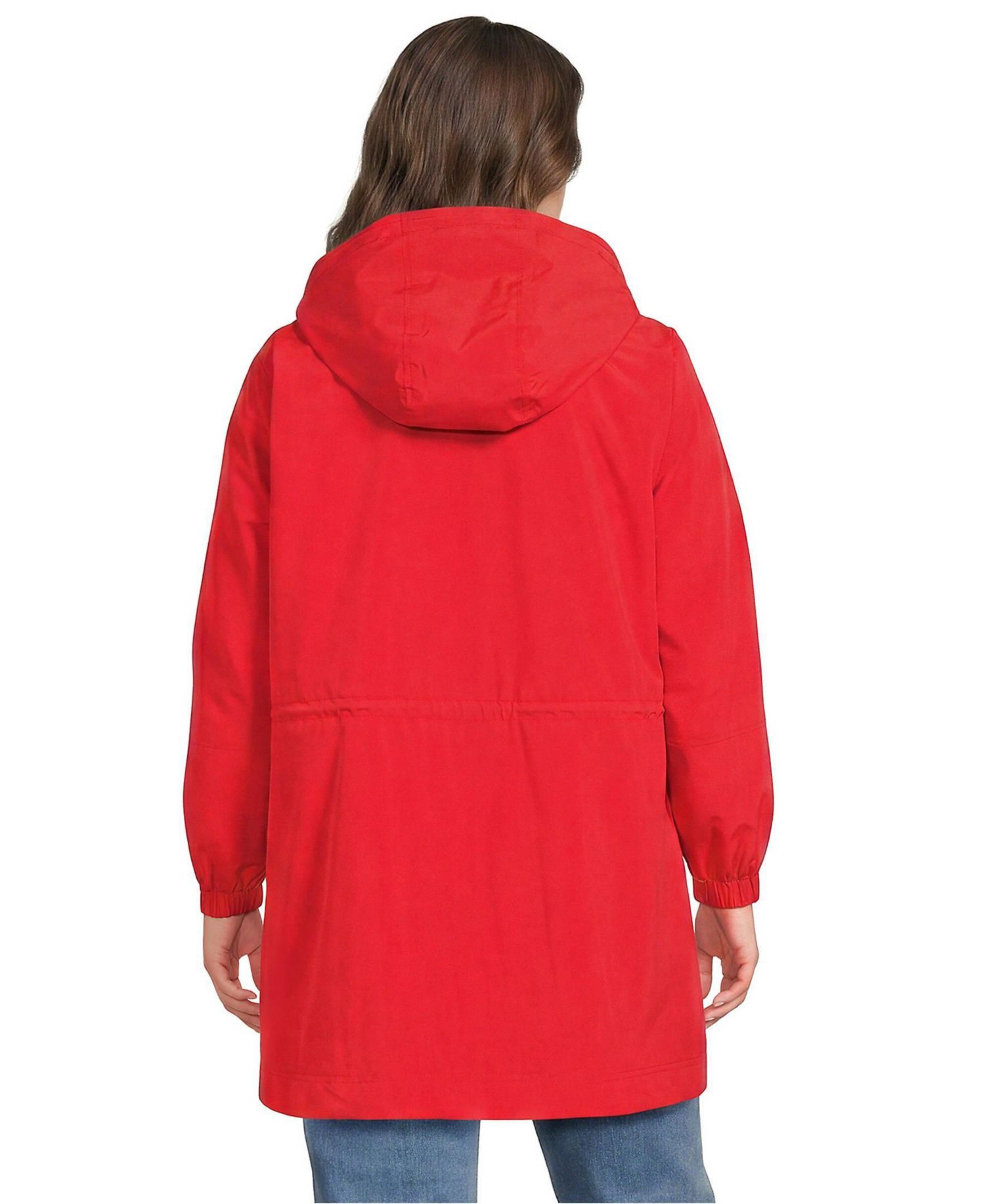 Plus Size Packable Rain Parka