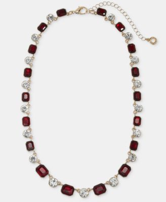 Crystal All-Around Collar Necklace, 16" + 3" extender