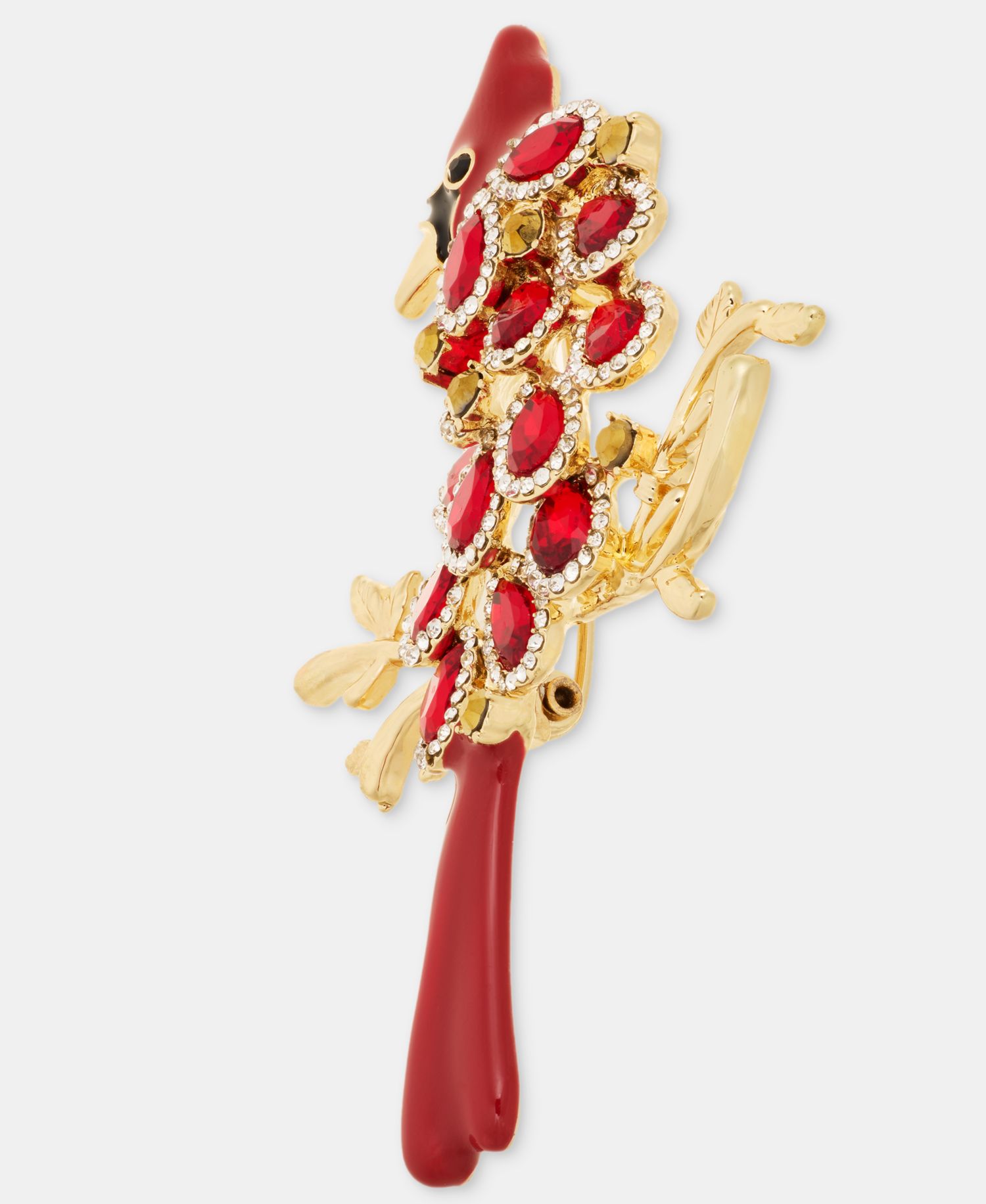 Pav&eacute; & Stone Cardinal Pin