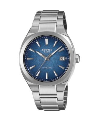 Edifice Men's Silver Stainless Steel Automatic Watch 38mm