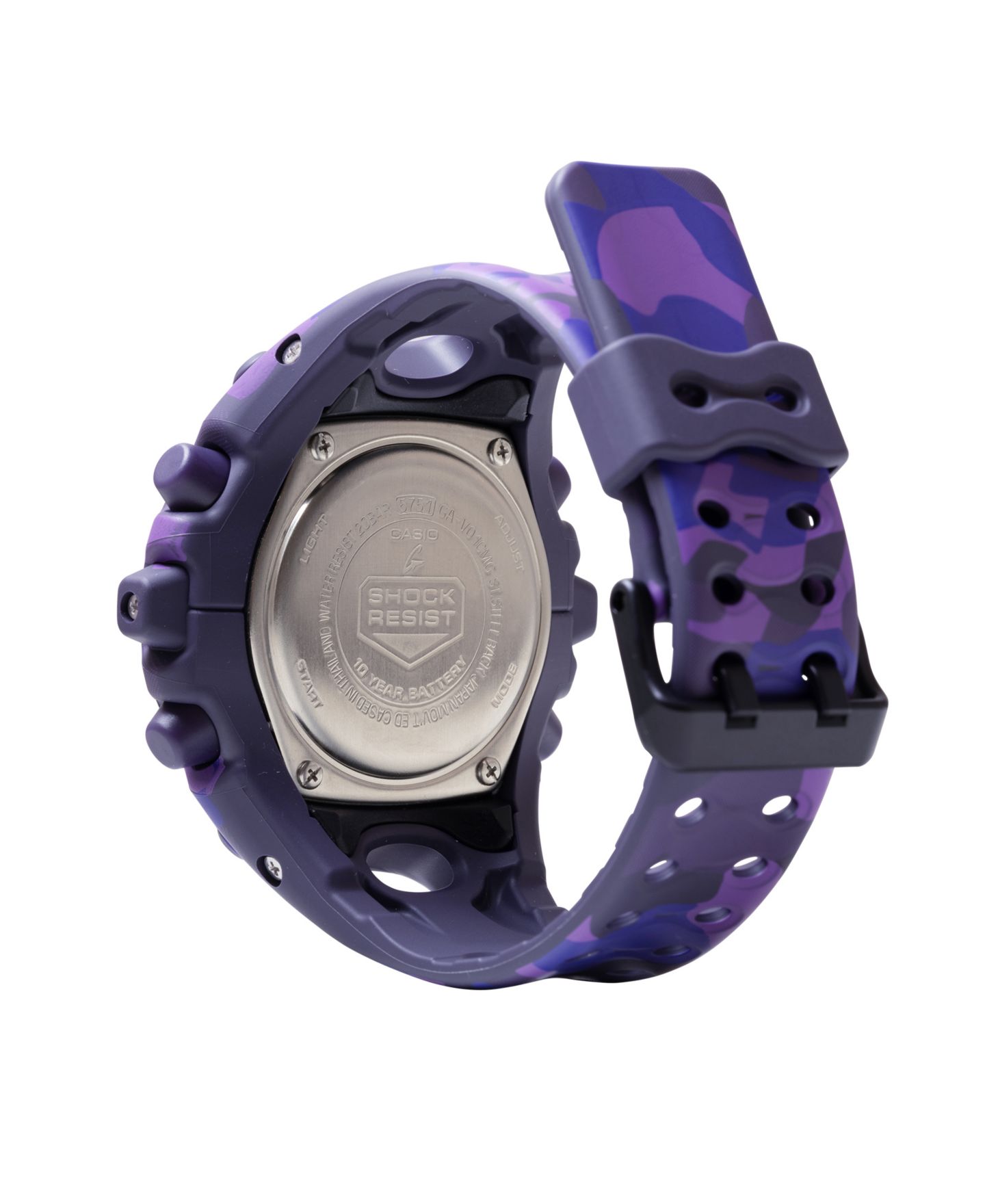 Мужские часы G-Shock Purple Resin Analog-Digital 58.2mm — фото 3