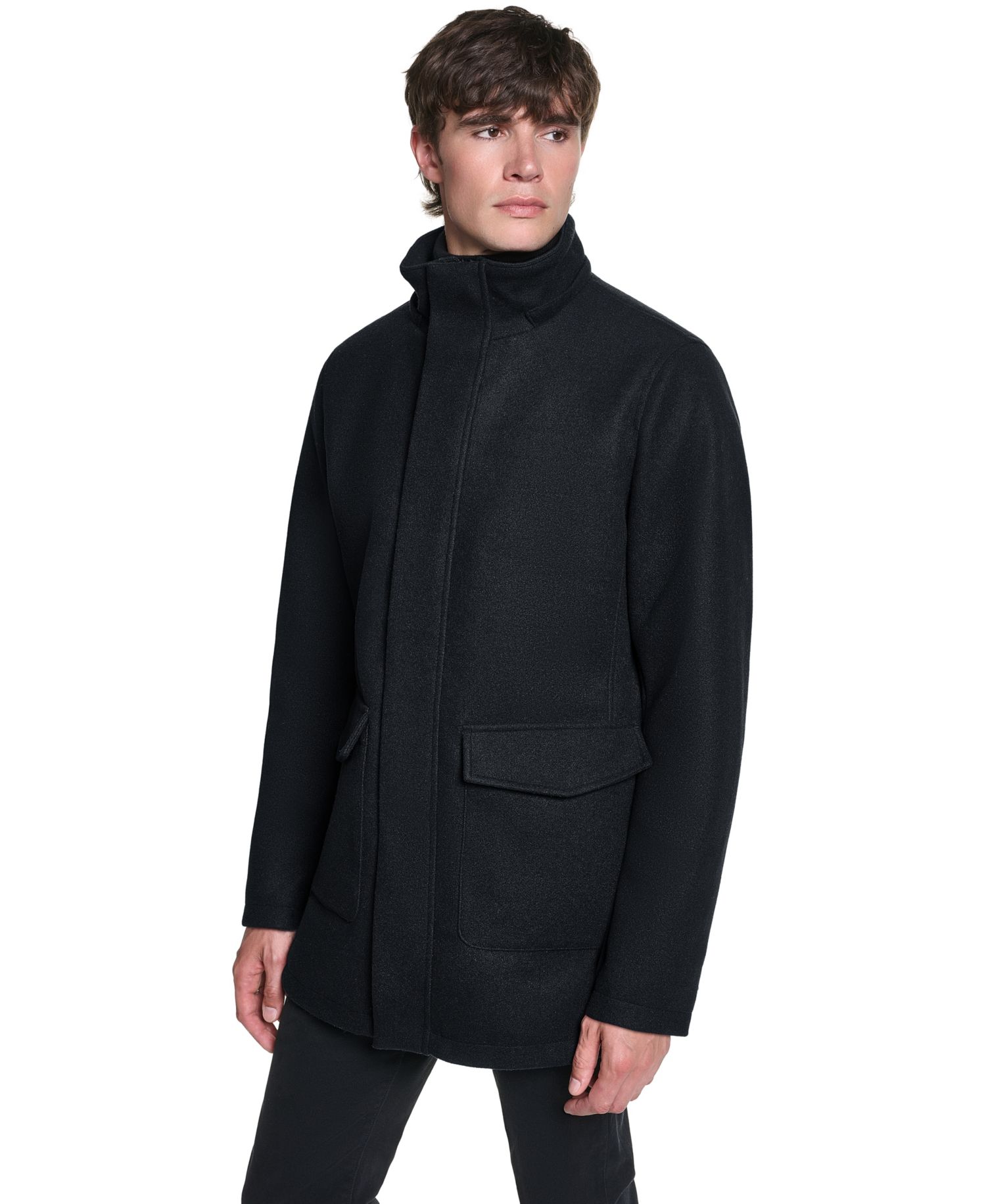 Men's Stadium Coat with Patch Pockets