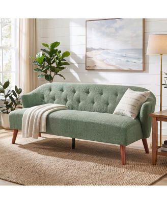 Modern 73.6" Tufted 3-Seater Upholstered Sofa