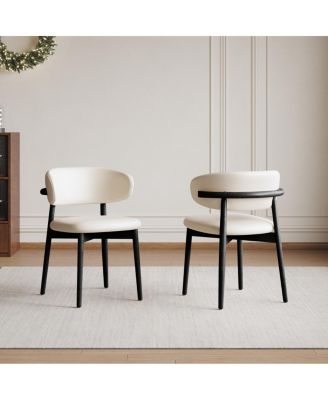  Mid-Century Modern Dining Chairs (Set of 2)