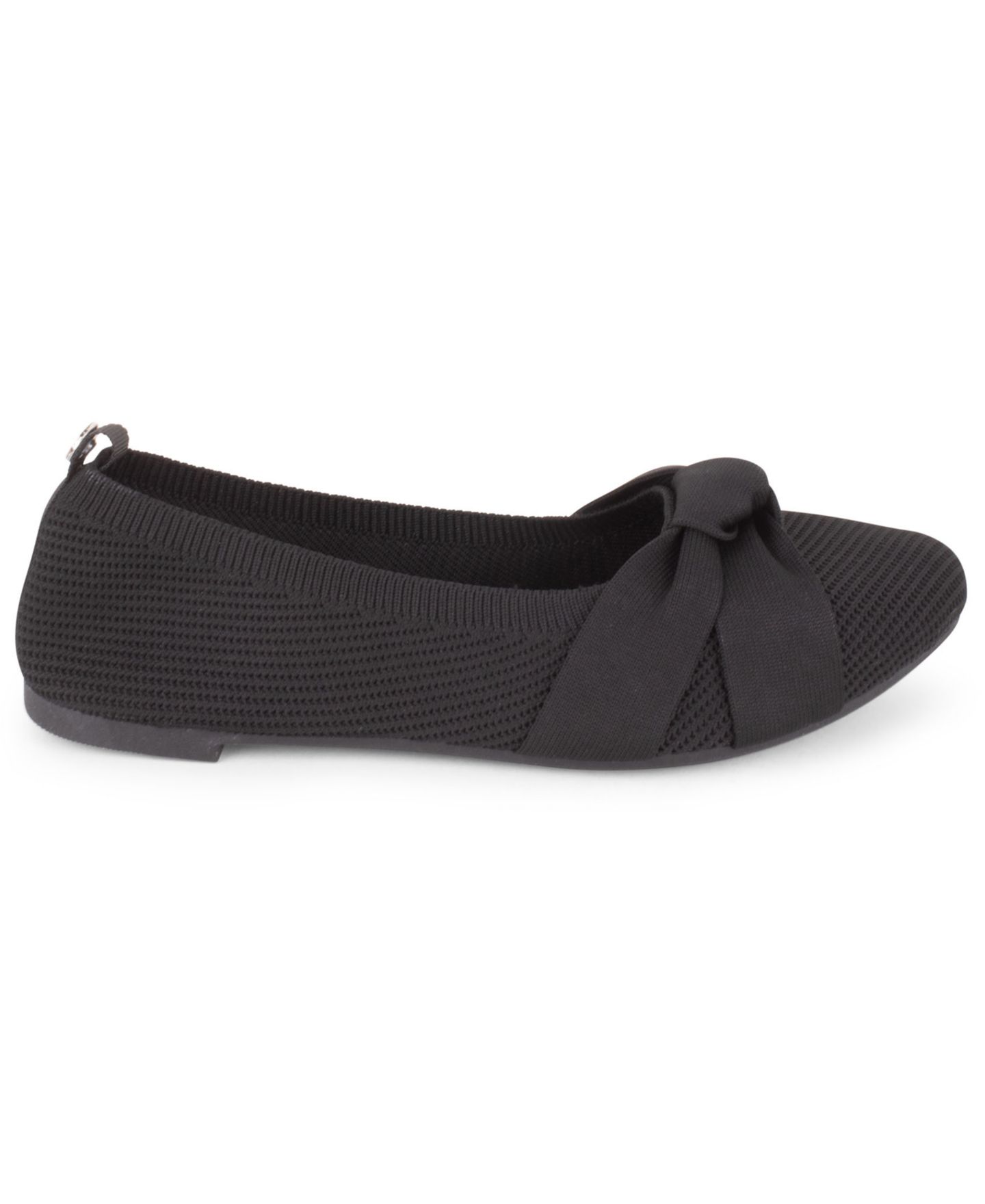 Женские балетки Tahari Lorient Knit Slip-On Flats, цвет: Чёрный — фото 2