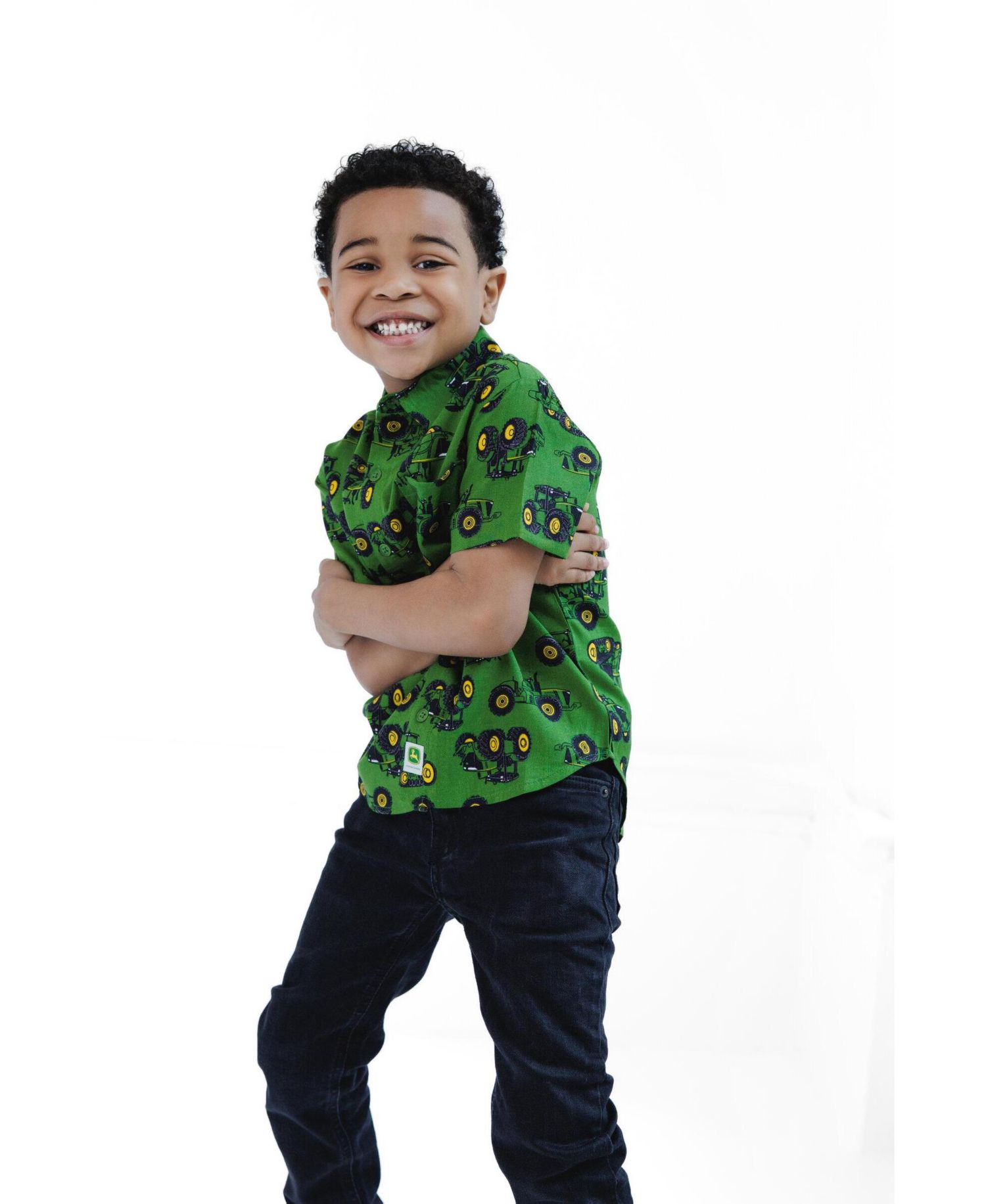 Little Boys (5-12) Short Sleeve Button-Down Shirt