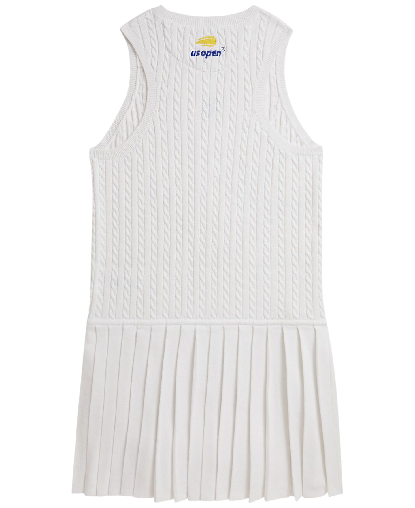 Платье Polo Ralph Lauren US Open Sleeveless Sweater Dress для девочек, цвет: Белый — фото 2