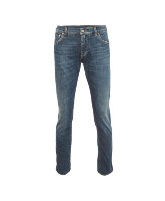 Men's Faded Denim Slim Fit Jeans
