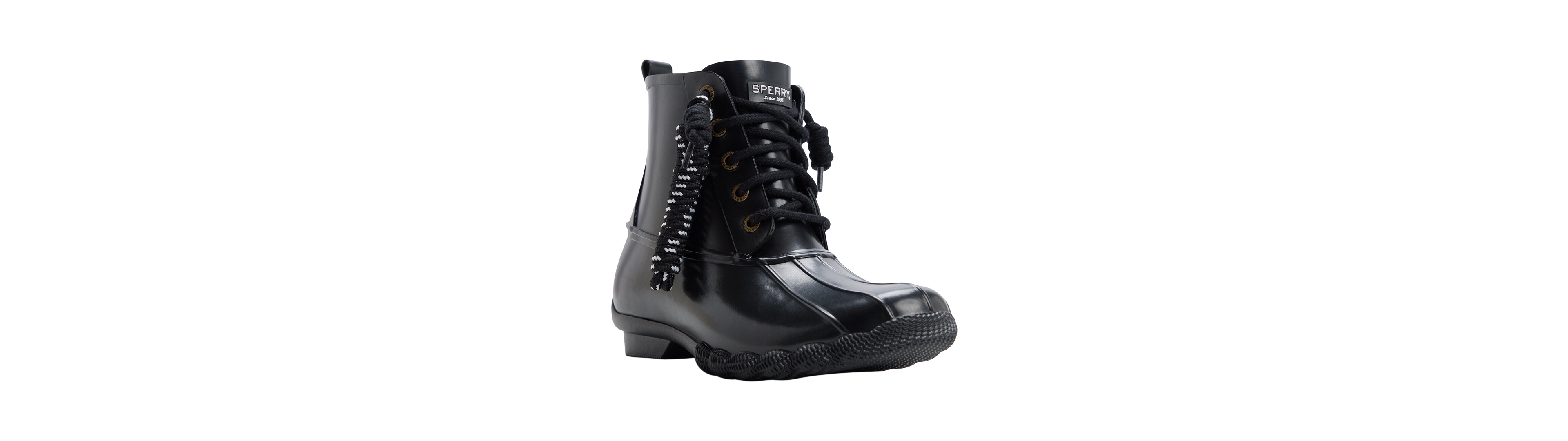 Sperry Women's Rubber Saltwater Duck Lace-Up Booties