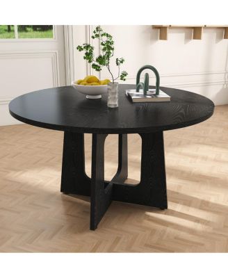 47-Inch Farmhouse Round Dining Table for 4