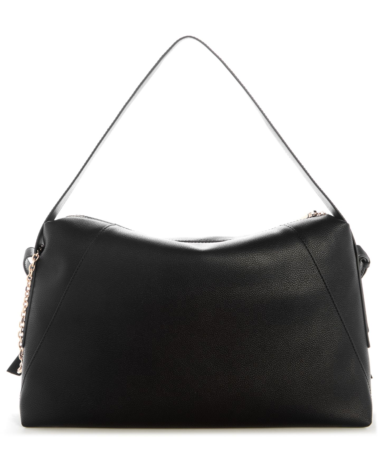 Женская сумка GUESS Devon Extra-Large Zip-Top Shoulder Handbag, цвет: Чёрный — фото 2