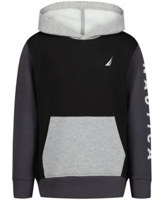 Boys' 8-20 Long-Sleeve Color-Block Hoodie