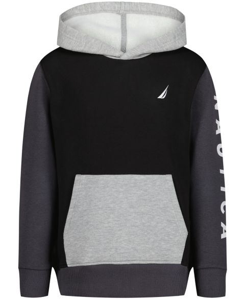 Худи Nautica Long-Sleeve Color-Block для мальчиков, цвет: Чёрный