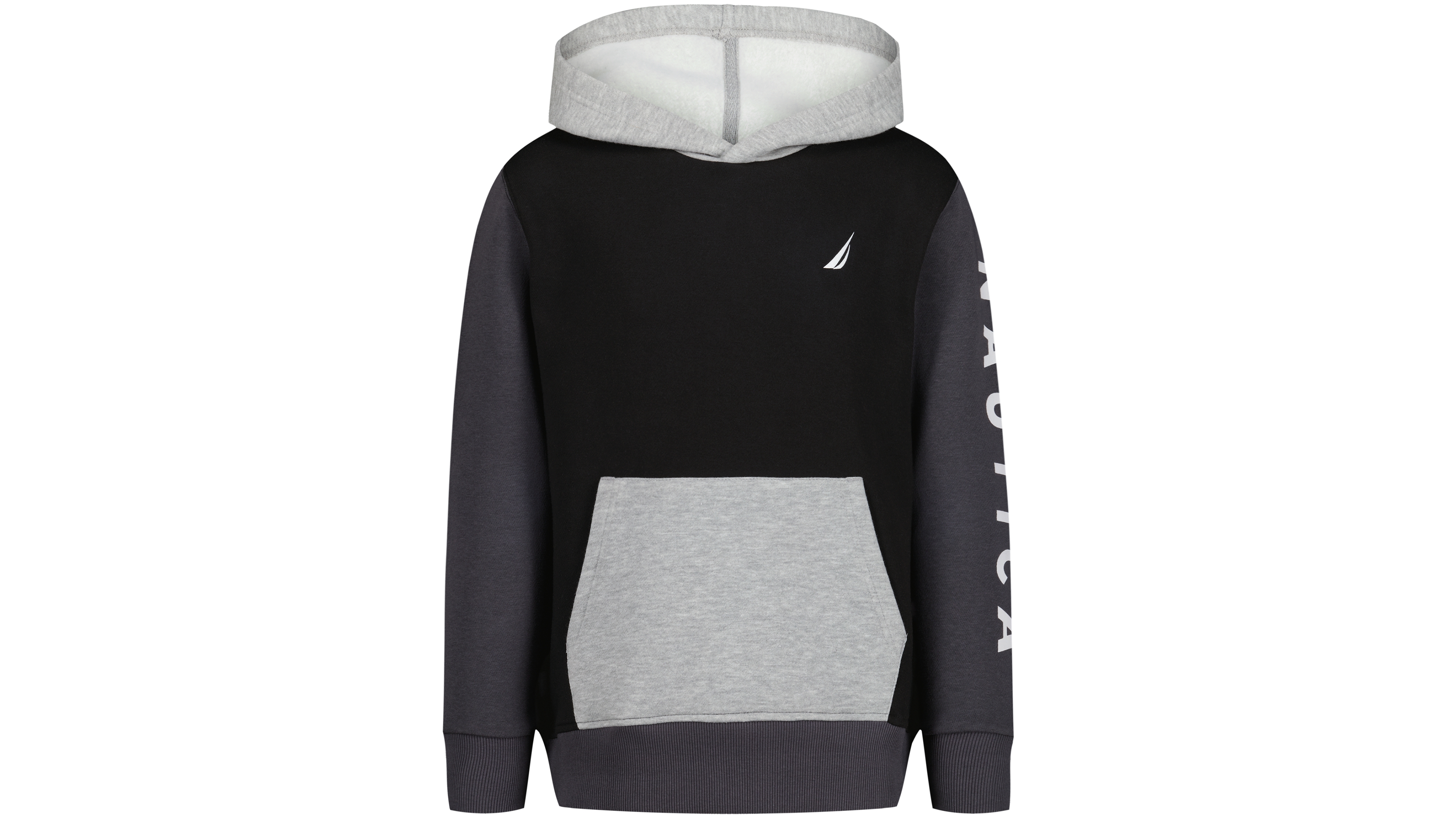 Nautica Boys' 8-20 Long-Sleeve Color-Block Hoodie