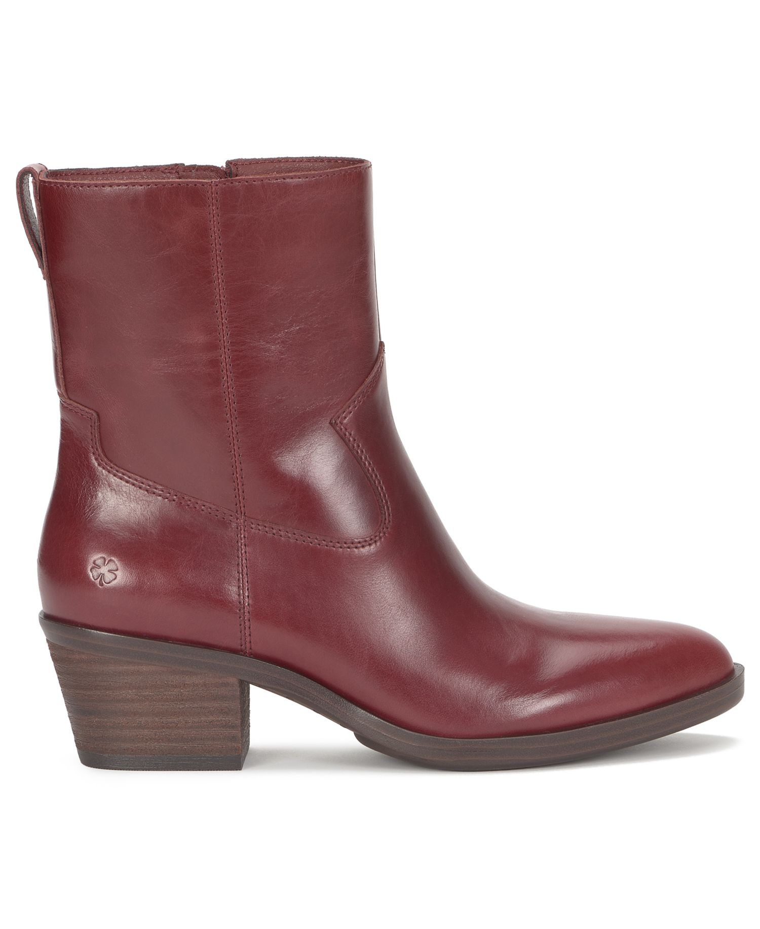 Women's Flara Leather Almond Toe Ankle Booties