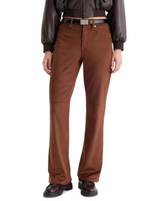 Women's Suede Good Classic Bootcut Pants