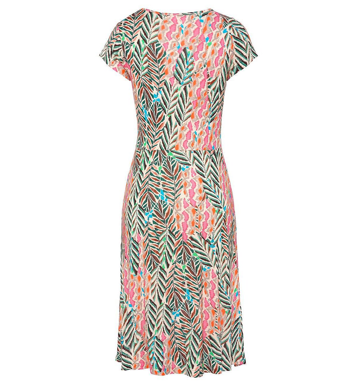 LASCANA Women's Ruched V-Neck Dress view 7 — MAYCSS fashion products