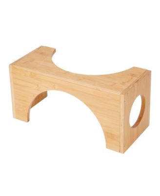 Adjustable Footrest Bench, 9 Inch Ergonomic Step Stool with 2 Heights for Living Room or Bedroom