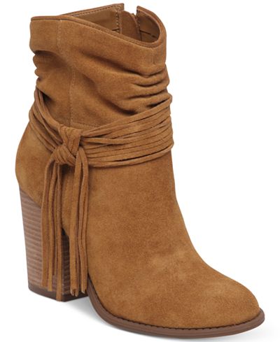 macys block heel booties
