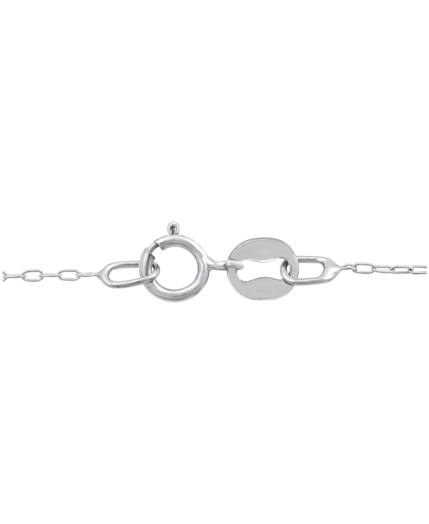 Diamond Double Heart 18" Pendant Necklace (1/10 ct. t.w.) in Sterling Silver & 14k Gold-Plate