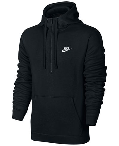 Nike Men's Half-Zip Hoodie - Hoodies & Sweatshirts - Men - Macy's