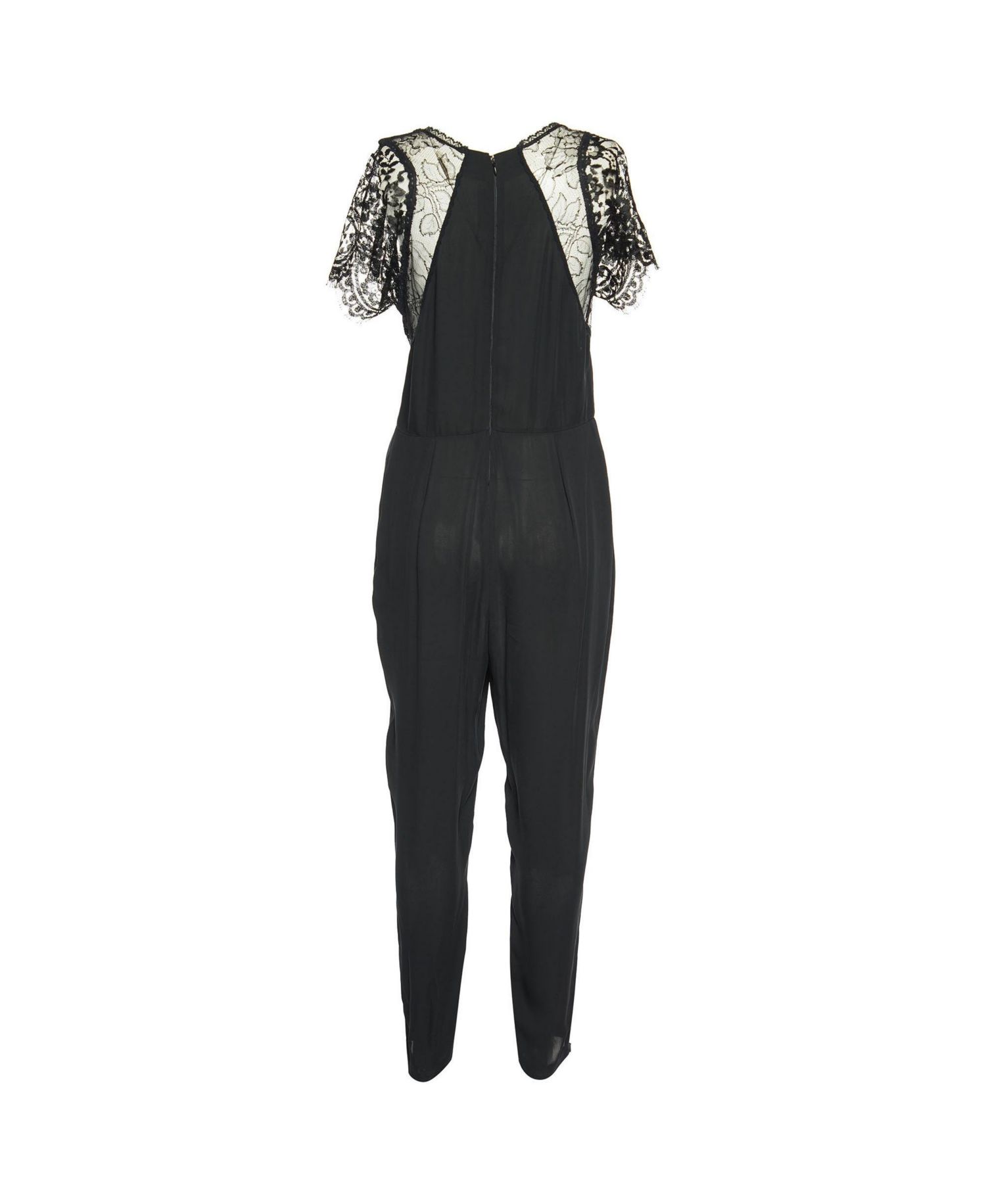 Women's Lace and Georgette Jumpsuit
