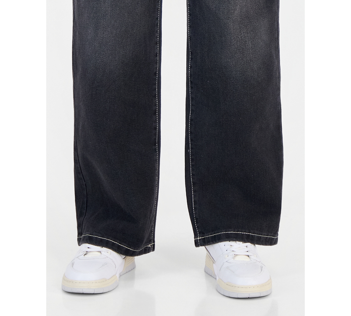 Celebrity Pink Juniors' Dark-Wash Mid-Rise Straight-Leg Denim Jeans
