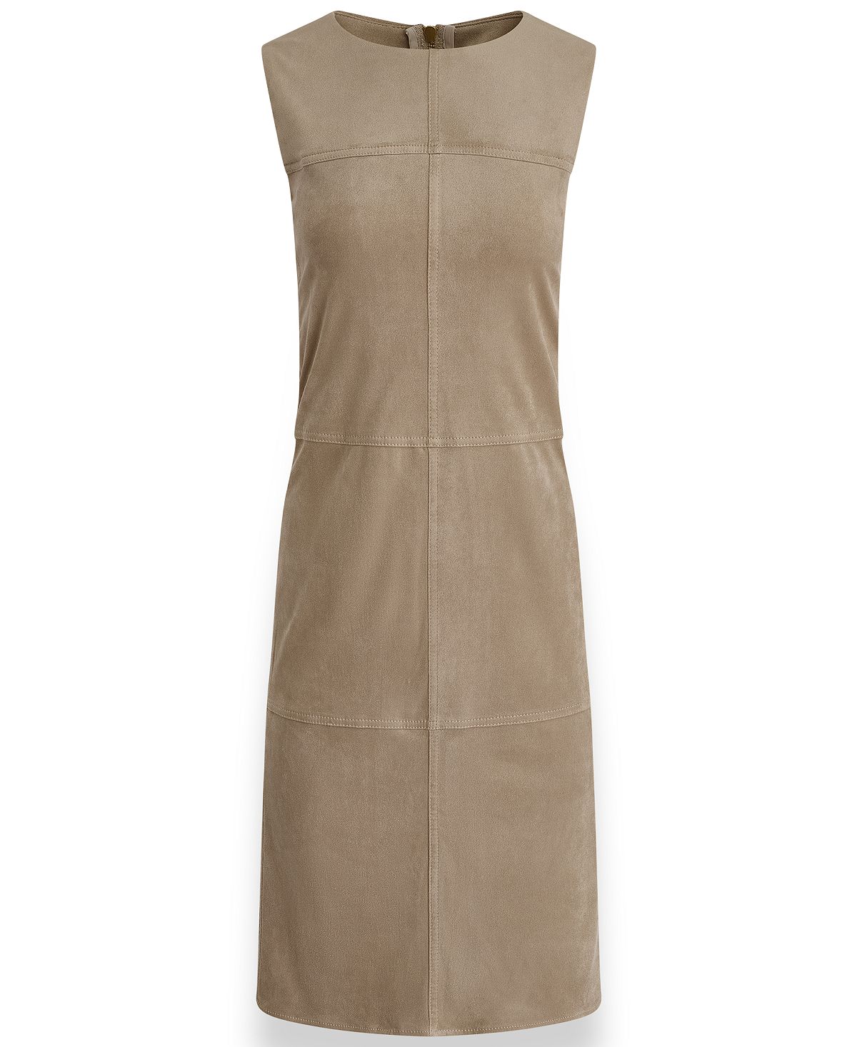 Donna Karan New York Women's Sleeveless Suede Sheath Dress view 5 — MAYCSS fashion products