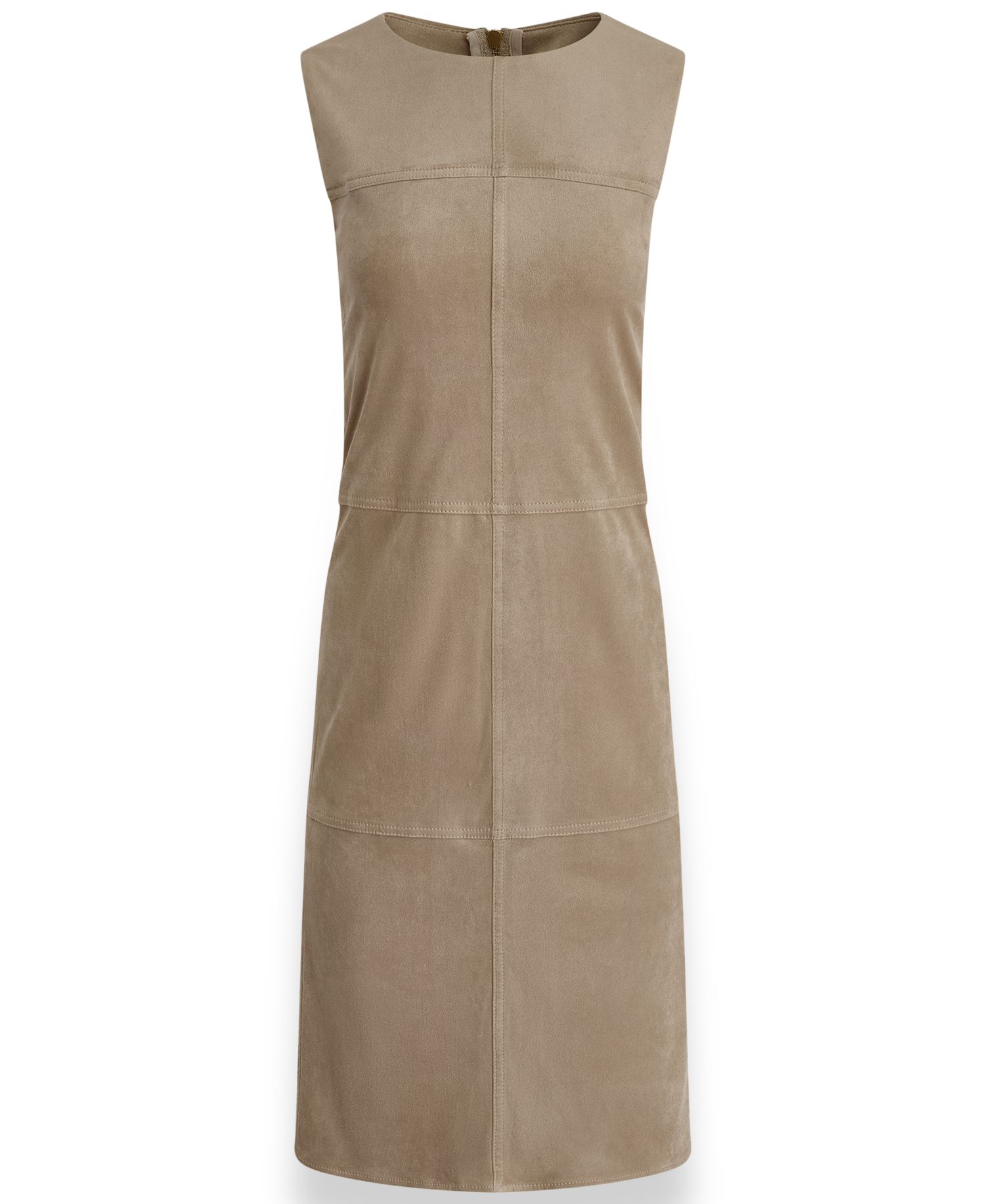 Women's Sleeveless Suede Sheath Dress