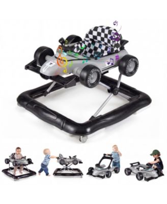 Toddler 4-in-1 Push Walker Activity Center Height Adjustable with Music