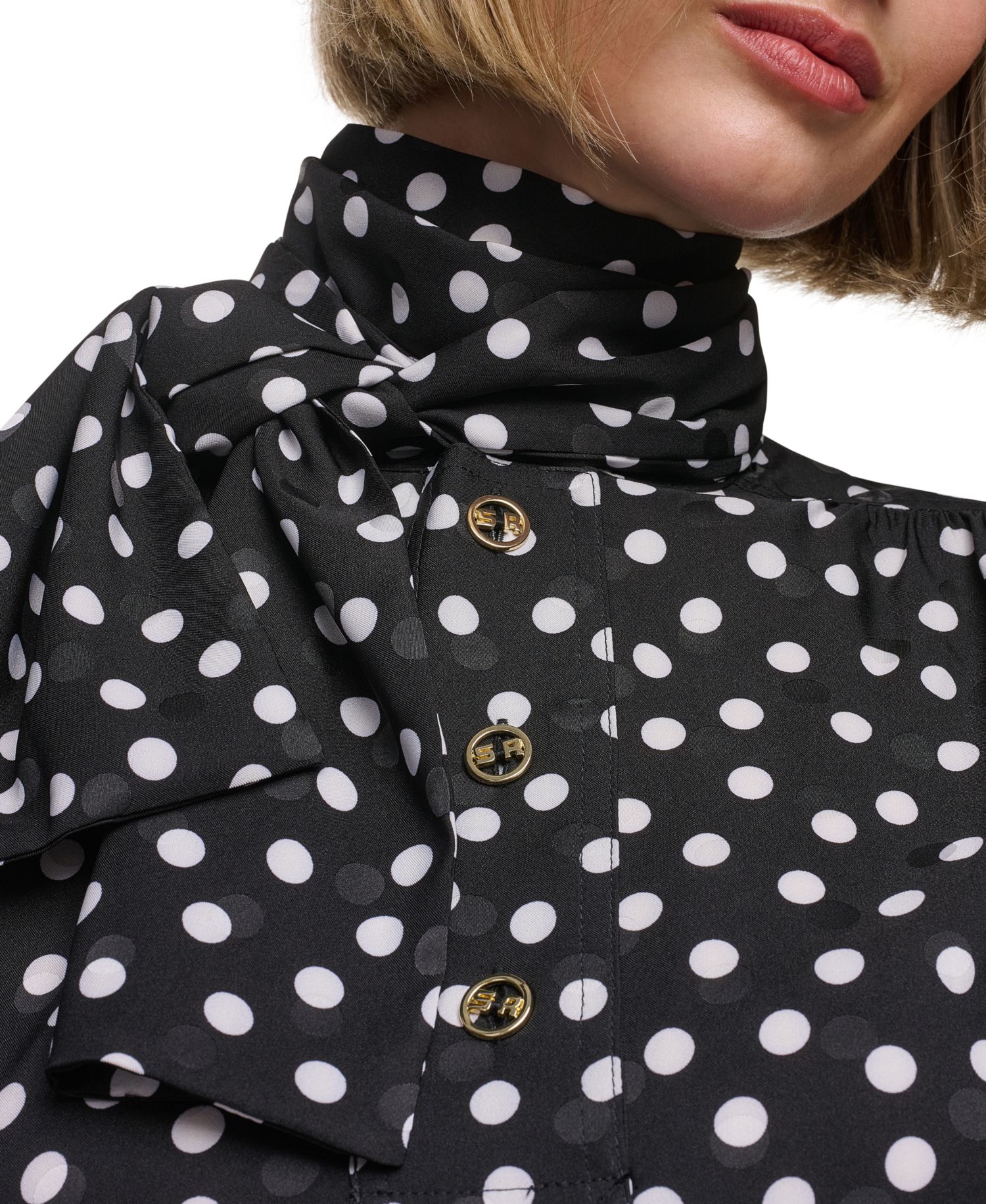 Women's Bow Blouse Long-Sleeve Top