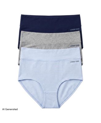 Women's High Rise Full Coverage Brief Soft Essential Everyday 3 Pack Panties