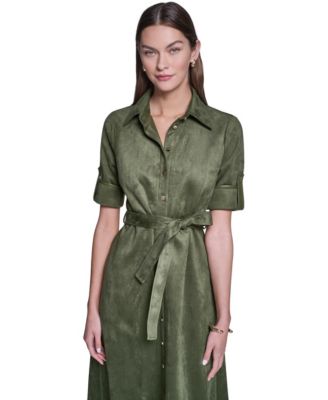 Women's Green Shirt Dresses