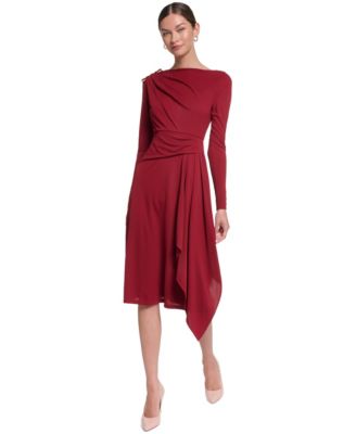Women's Boat Neck Jersey Dress
